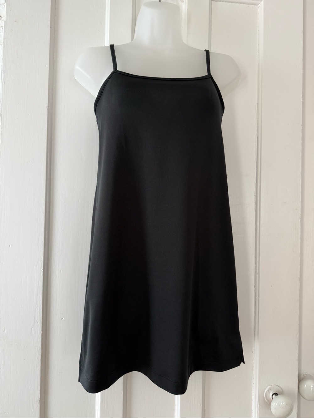 Athleta Black Dress with Spaghetti Straps